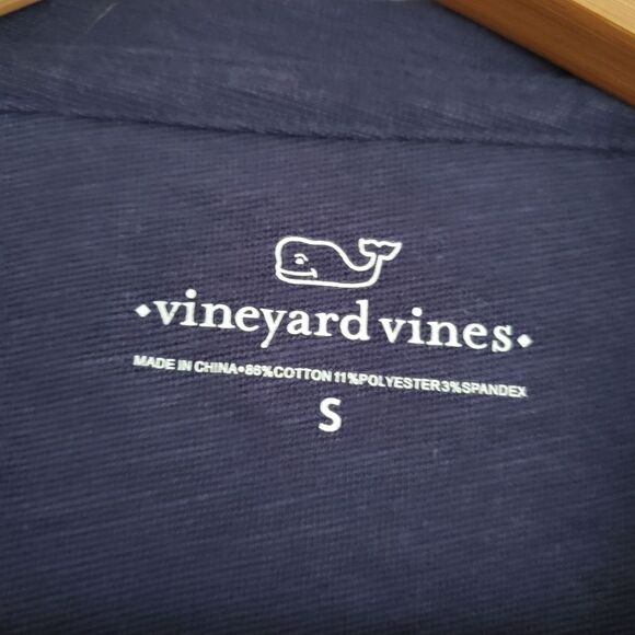 Vineyard vines blue flutter sleeve casual top size small - Picture 3 of 6